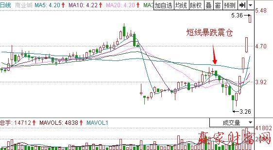 圖1 某商業(yè)城短線暴跌震倉.jpg